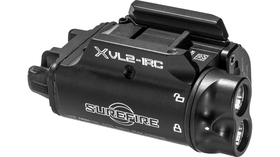 SureFire XVL2-IRC Pistol &amp; Carbine LED Light and Laser Module System, CR123A, Green/IR/White, 400 Lumens, Black, XVL2-IRC