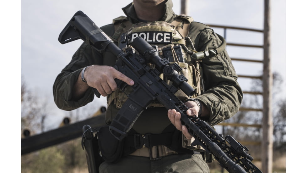 Swampfox Arrowhead LPVO 1-10x24 Rifle Scope, 30mm Tube, Second Focal Plane, IR Green MIL Reticle, Black, ARH11024-GL