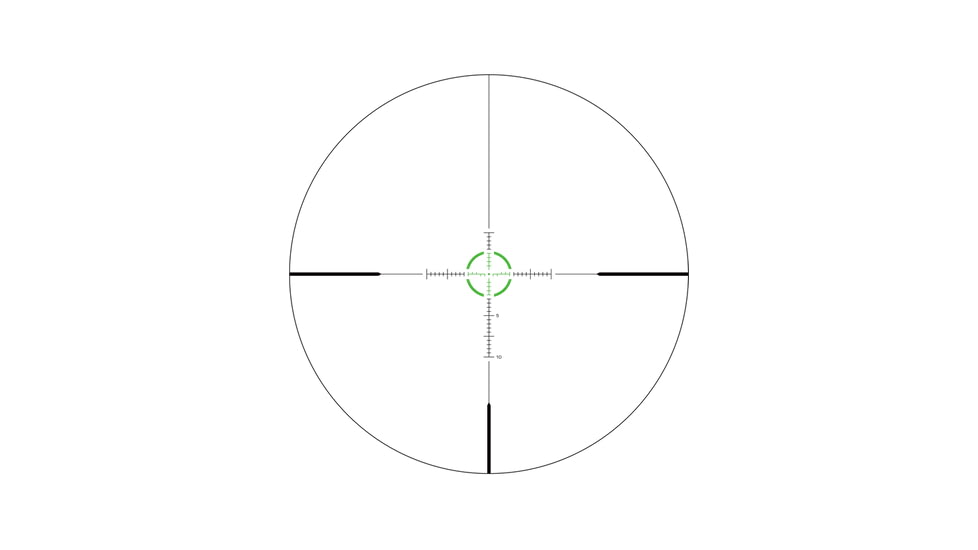 Swampfox Arrowhead LPVO 1-10x24 Rifle Scope, 30mm Tube, Second Focal Plane, IR Green MIL Reticle, Black, ARH11024-GL