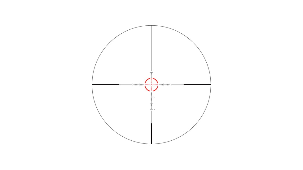 Swampfox Arrowhead LPVO 1-10x24 Rifle Scope, 30mm Tube, Second Focal Plane, IR Red MIL Reticle, Black, ARH11024-RL