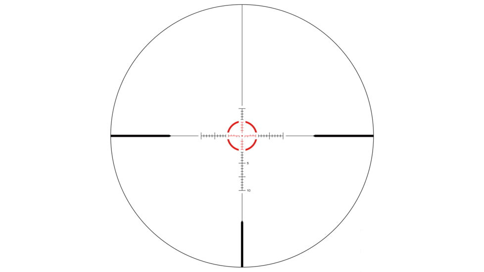 Swampfox Arrowhead LPVO 1-10x24 Rifle Scope, 30mm Tube, Second Focal Plane, IR Red MIL Reticle, Black, ARH11024-RL