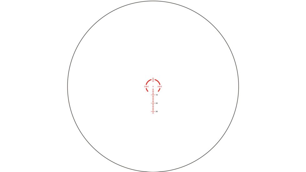 Swampfox Arrowhead LPVO Rifle Scope, 1-8x24mm, 30mm Tube, Second Focal Plane, MOA Reticle, Black, ARH18241-M