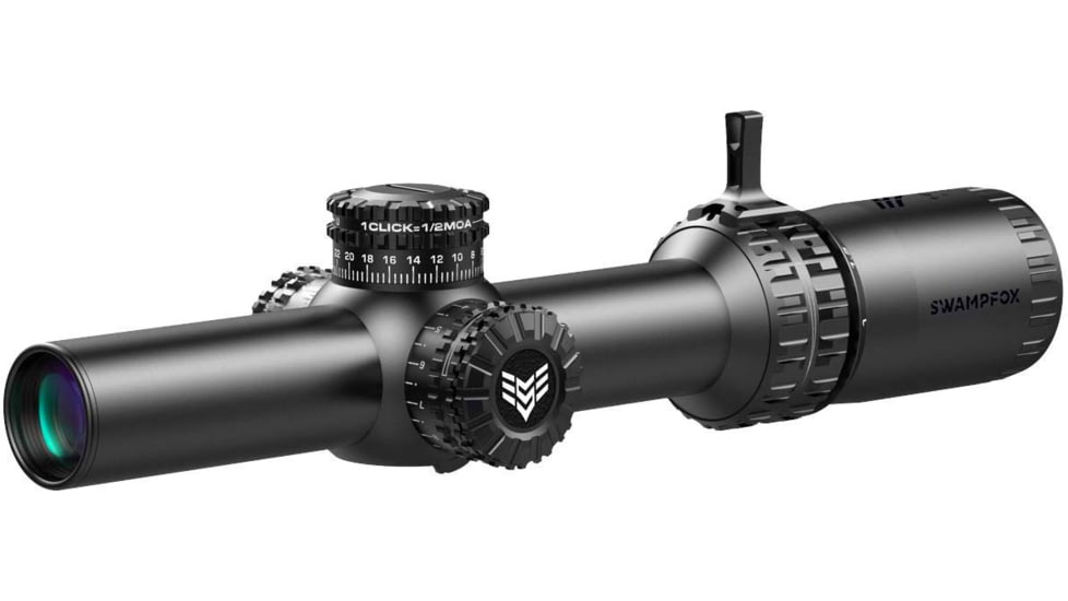 Swampfox Arrowhead Series 1-6x24mm SFP IR Green MIL 30mm Tube Riflescope, Black, ARH16241-GL