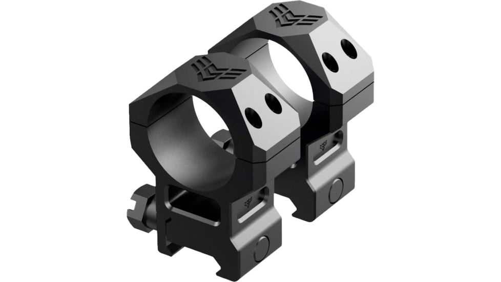 Swampfox F.R. Rifle Scope Rings, 30mm Tube, 1.6in Centerline Height, Black, MRF30-M