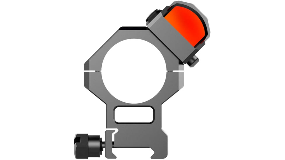 Swampfox H.E. Rifle Scope Rings, 30mm Tube, 1.93in Centerline Height, /w Integral 45-degree Offset Reflex Side Mount, Black, MRH30-H