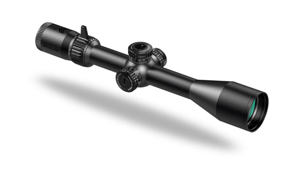 Swampfox Kentucky Long Tactical Rifle Scope, 3-18x50mm, 30mm Tube, First Focal Plane, Illuminated Sharpshooter MOA Reticle, Black KTK31850-4M