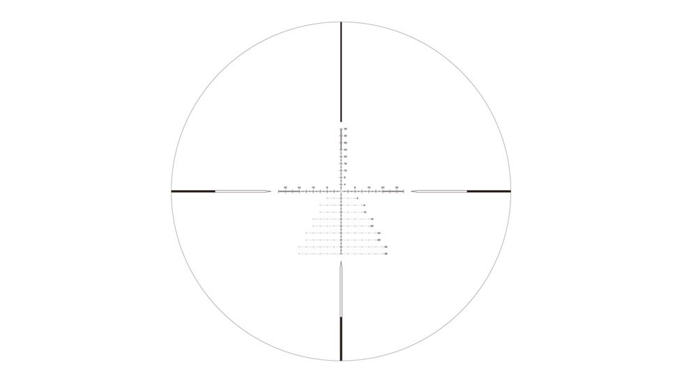 Swampfox Kentucky Long Tactical Rifle Scope, 3-18x50mm, 30mm Tube, First Focal Plane, Illuminated Sharpshooter MOA Reticle, Black KTK31850-4M