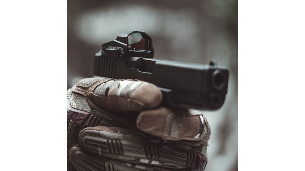 Swampfox Kingslayer Micro Reflex Red Dot Sight, 1x22mm, Green Circle Dot Reticle, Black, OKS00122-GC