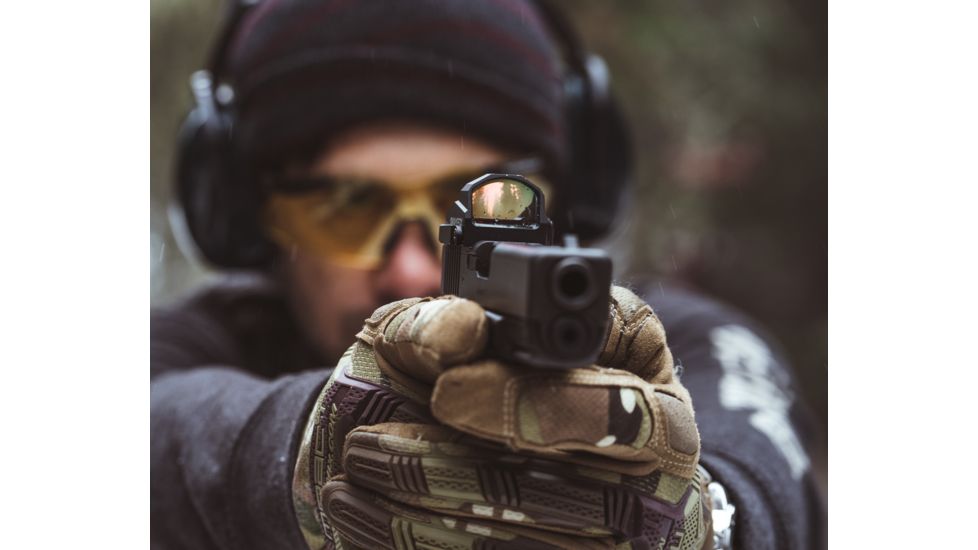 Swampfox Kingslayer Micro Reflex Red Dot Sight, 1x22mm, Green Circle Dot Reticle, Black, OKS00122-GC