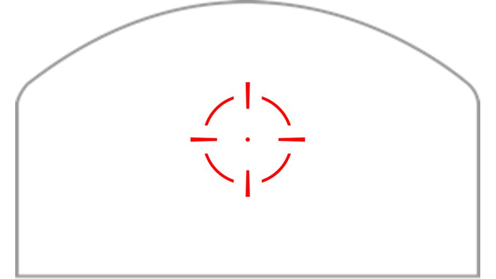 Swampfox Kingslayer Micro Reflex Red Dot Sight, 1x22mm, Red Circle Dot Reticle, Black, OKS00122-RC