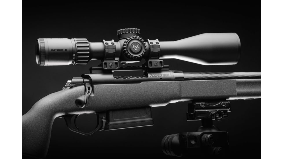 Swampfox Patriot II 6-24x 50mm 30mm Rifle Scope, First Focal Plane, Clean Cross MOA, PAT2624-MC