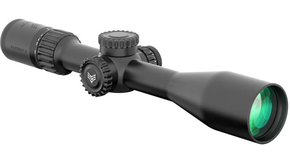 Swampfox Patriot II 6-24x 50mm 30mm Rifle Scope, First Focal Plane, Clean Cross MOA, PAT2624-MC