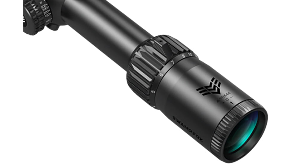 Swampfox Patriot Rifle Scope, 6-24x50mm, 30mm Tube, First Focal Plane, Sharpshooter Grid MIL Reticle, Black, 6-24X50 L