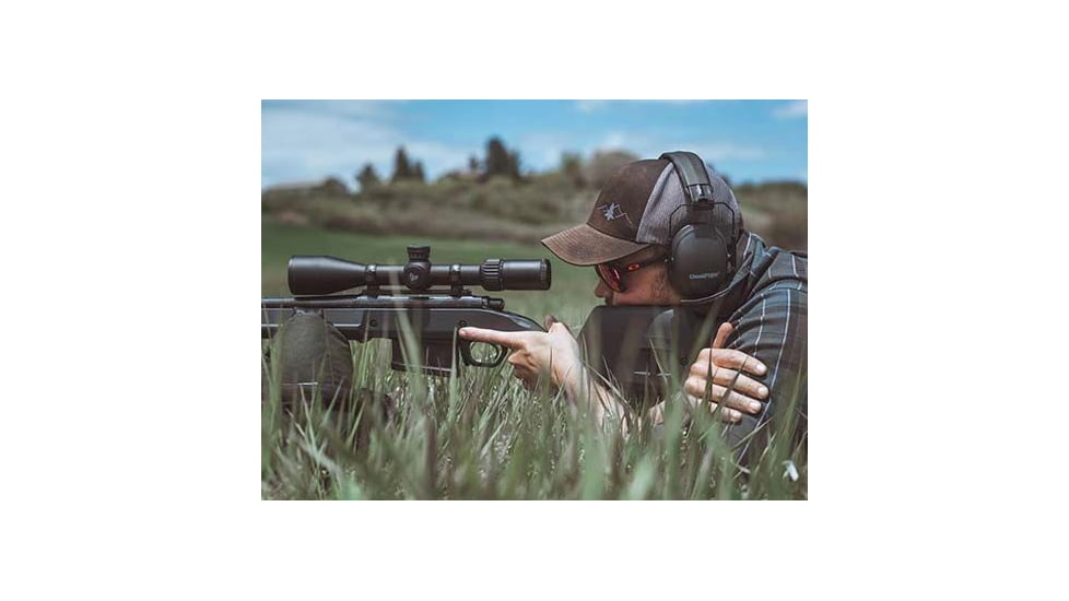 Swampfox Patriot Rifle Scope, 6-24x50mm, 30mm Tube, First Focal Plane, Sharpshooter Grid MIL Reticle, Black, 6-24X50 L