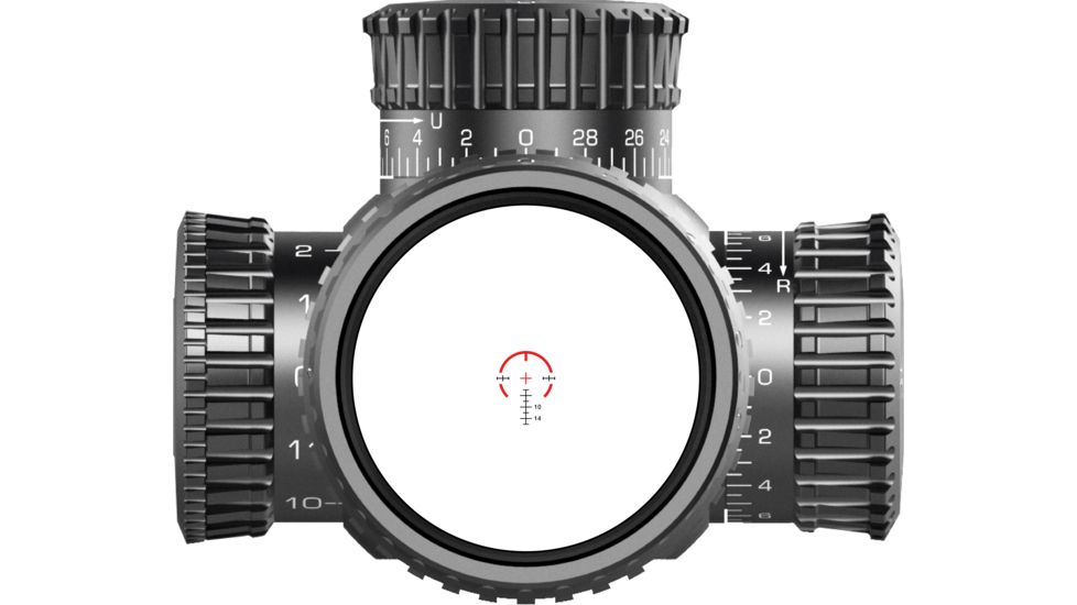 Swampfox Tomahawk LVPO Rifle Scope, 1-8x24mm, 30mm Tube, Second Focal Plane, Illuminated Guerrilla Cross MOA Reticle, Black, ATK18241-M