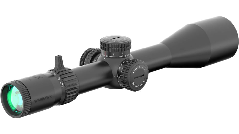 Swampfox Warhawk Tactical 5-25x 56mm 34mm Rifle Scope, First Focal Plane, Sharpshooter MIL, TWK52556-3L