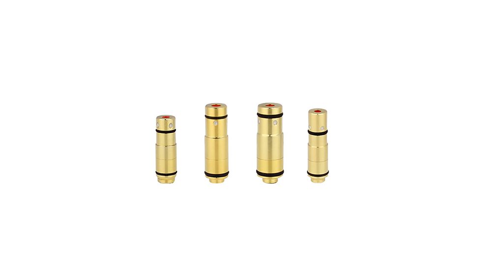 TAC Crew Tac Pac Dry Fire Laser Training Cartridges, Brass, 0.380 ACP, 9mm, .40 S&amp;W, .45 ACP, TC-4PK