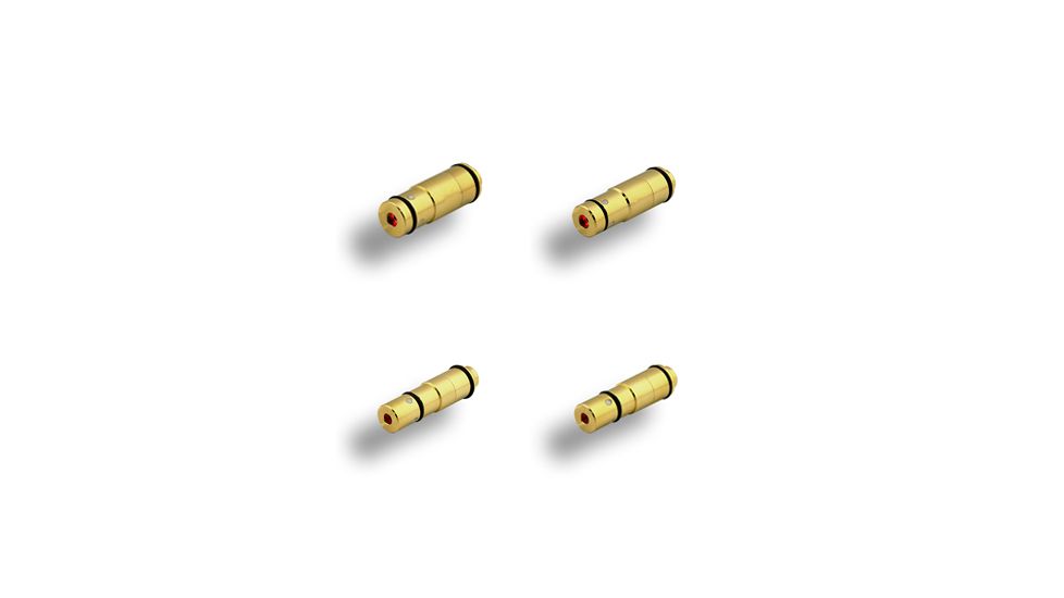 TAC Crew Tac Pac Dry Fire Laser Training Cartridges, Brass, 0.380 ACP, 9mm, .40 S&amp;W, .45 ACP, TC-4PK
