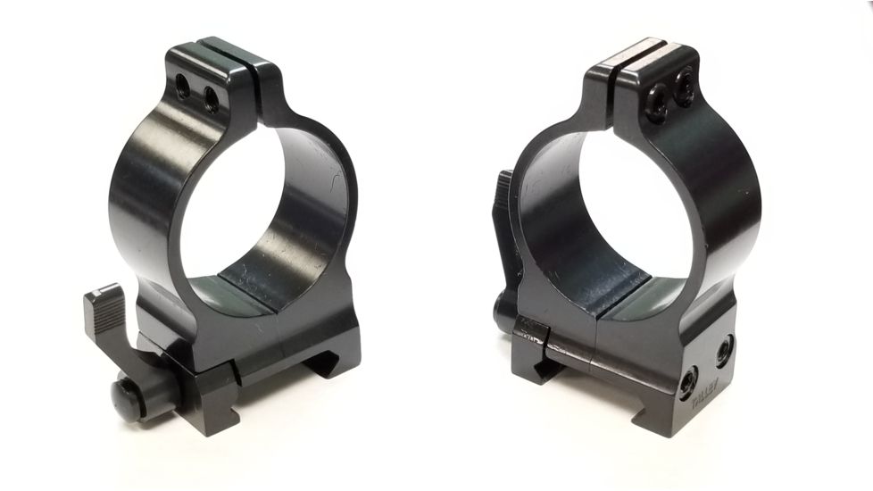 Talley 1in Signature Picatinny Ring w/ Lever, Blued Steel, Low, TSP10L