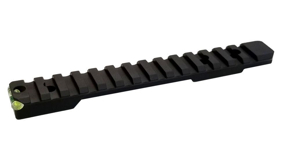 Talley Picatinny Base for Weatherby Accumark, Magnum, and Mark V w/ 20 MOA &amp; Anti-Cant Indicator, Matte Black, P0M705ACI