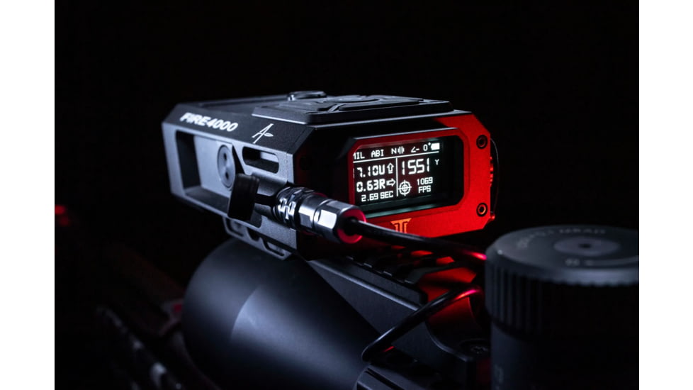 TANGOINNOS AB Elite Version FIRE4000 Ballistic 18mm Rangefinder, Black, TI-F4000-BLK