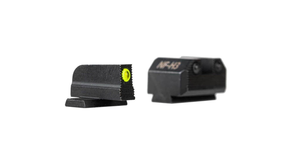 Tapco OH OSP Tritium Pistol Night Sight, Springfield Armory Hellcat OSP, Springfield Armory XD-S Mod.2 OSP, Black Rear Sight, Tritium Green Front Sight, Black, TAP22042