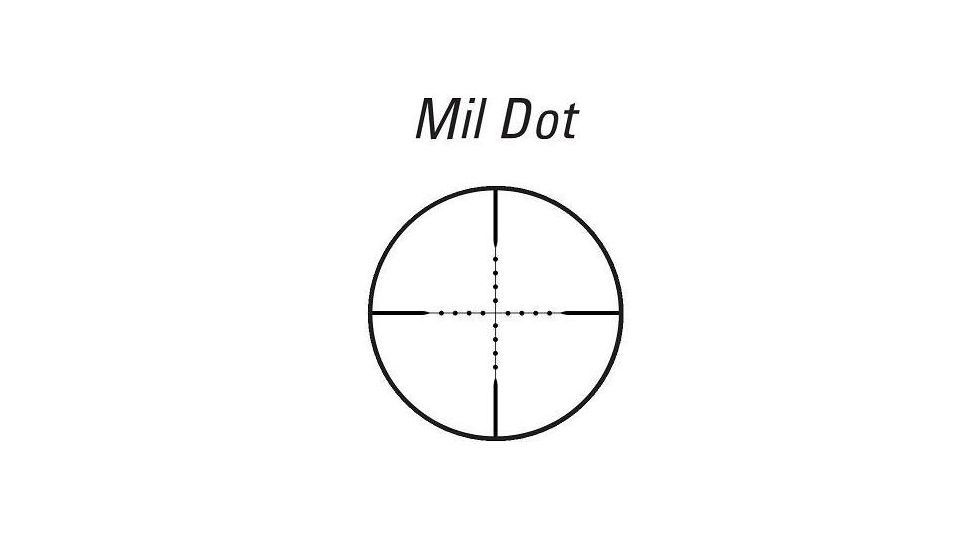 Tasco 6-24x42 Target/Varmint Black Matte Rifle Scope, True Mil Dot Reticle - VAR624X42M