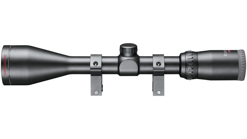 Tasco Sportsman 3-9X50mm FC Rifle Scope, 1 inch Tube, 30/30 Reticle, Matte Black, Box, T3950