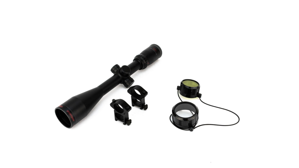 Tasco Sportsman 6-24x44mm FC Rifle Scope, 1 inch Tube, 30/30 Reticle, Matte Black, Box, T62444