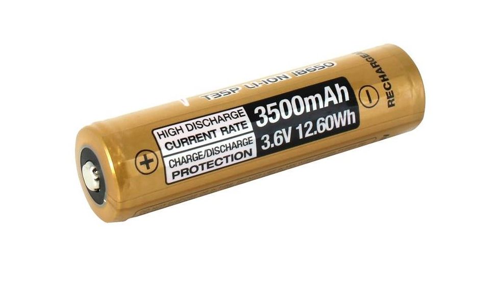 Tenergy T35P 3.6V 3500mAh 12.6wh Li-Ion Rechargeable Battery,Gold,Pack of 2 w/Carrying Case, 31777