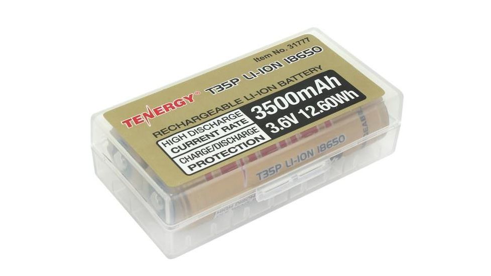 Tenergy T35P 3.6V 3500mAh 12.6wh Li-Ion Rechargeable Battery,Gold,Pack of 2 w/Carrying Case, 31777