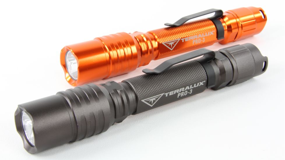 Lightstar Pro 280 Lumen, 2xAA Aluminum 4 Mode LED Flashlight, Titanium Grey TLF-PRO-3-GRY