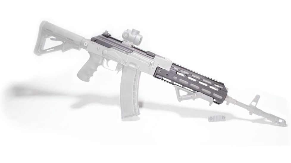 Texas Weapon Systems Gen-3 Handguard w/Dog Leg Scope Rail, AKM/AK-47/AK-74, Black, 35510