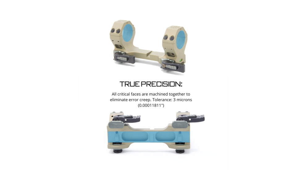 Tier One Monomount Cantilever - 30mm High 6MIL/20MOA, Black, T1MUC-30381H6