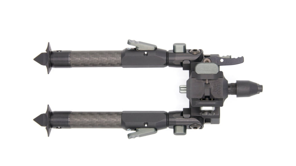 Tier One Tactical Bipod - Carbon Tilt Picatinny 9in, Black, T1BTCTP230