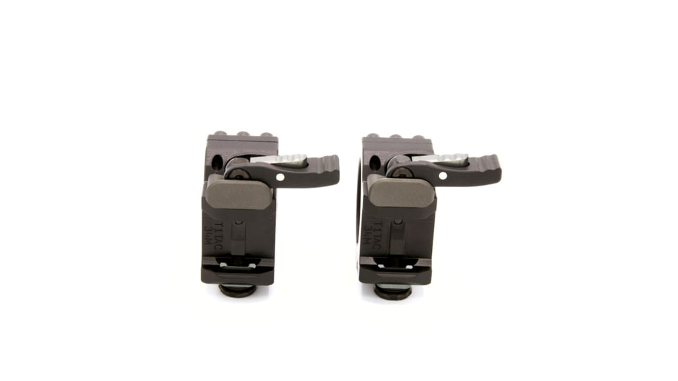 Tier One Tactical Rings QD - 40mm Medium, Black, T1TAC40MQD