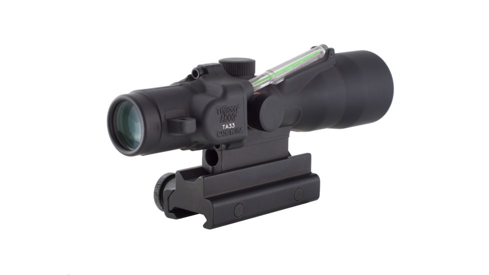 Trijicon ACOG 3x30 Scope, Dual Ill Green Horsehoe/Dot .223 Ballistic Reticle w/TA60 Mount, TA33G-H