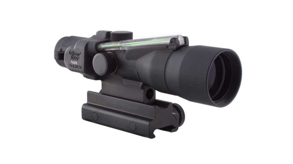 Trijicon ACOG 3x30 Scope, Dual Ill Green Horsehoe/Dot .223 Ballistic Reticle w/TA60 Mount, TA33G-H