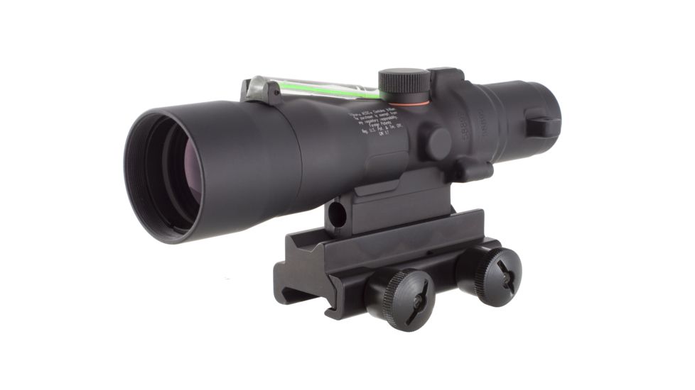 Trijicon ACOG 3x30 Scope, Dual Illuminated Green Chevron .223 Ballistic Reticle w/TA60 Mount, TA33G-8