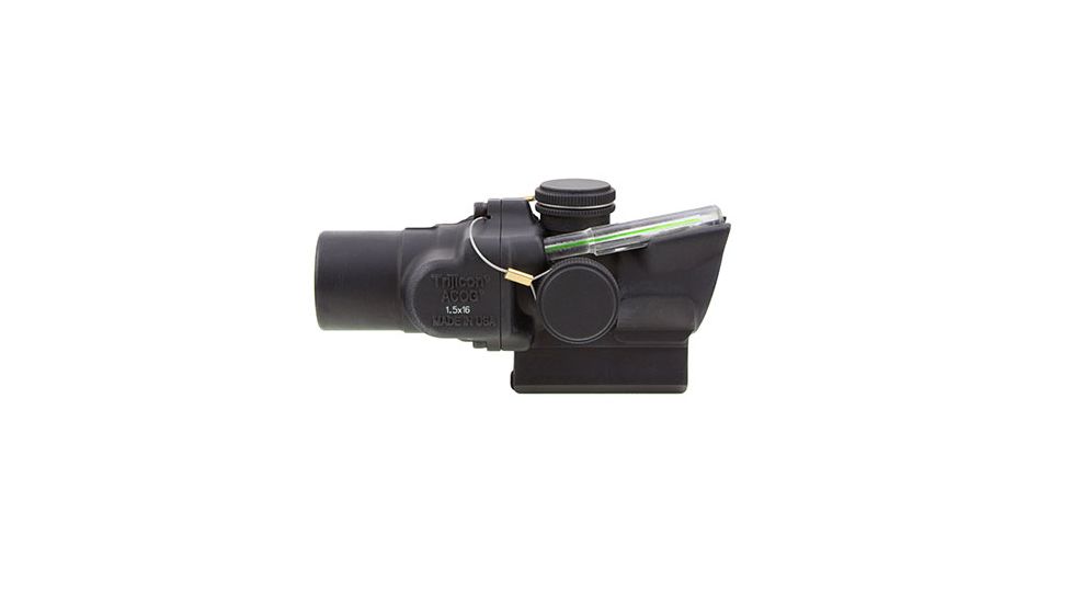 Trijicon 1.5x16S Compact ACOG Rifle Scope,Dual Illuminated Green Ring,2 MOA Center Dot Reticle w/ M16 Carry Handle Base and Mounting Screw 400140