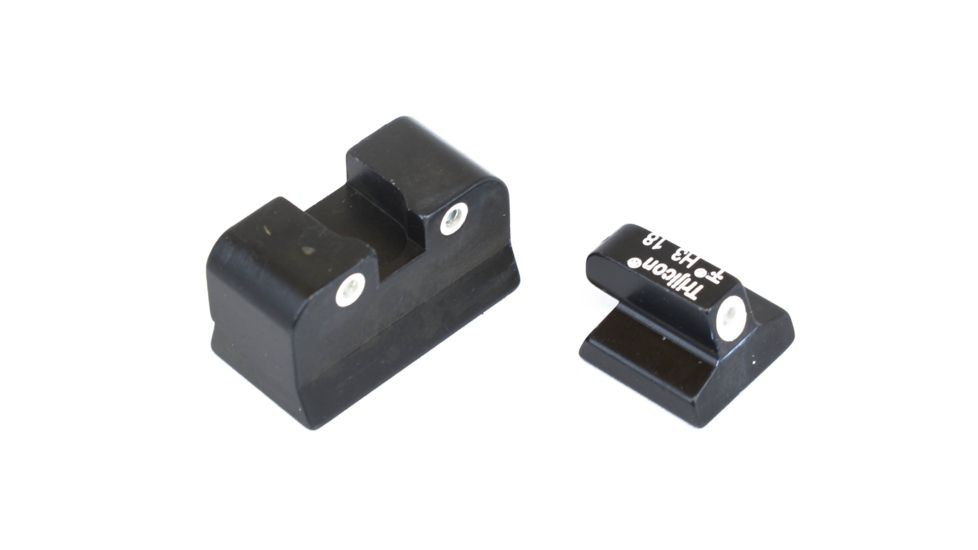 Trijicon Bright &amp; Tough 3 Dot Night Sight Set, Green Front &amp; Rear - Baby Desert Eagle/Jericho