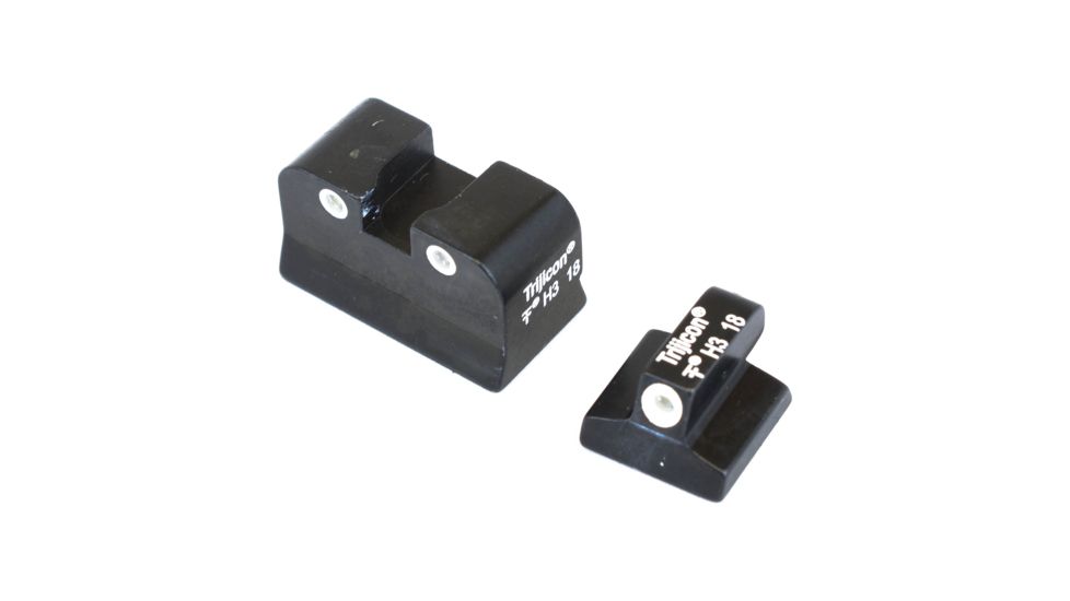 Trijicon Bright &amp; Tough 3 Dot Night Sight Set, Green Front &amp; Rear - Baby Desert Eagle/Jericho