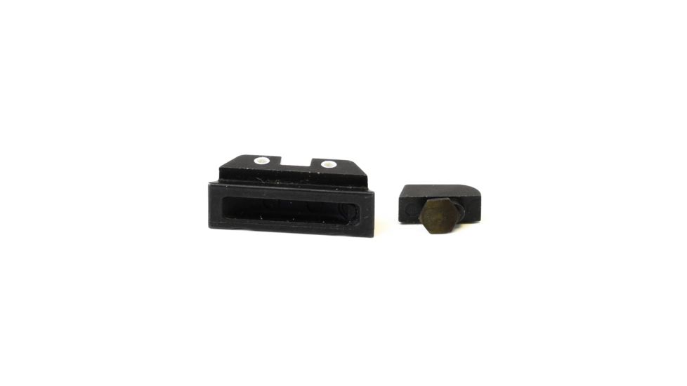 Trijicon Bright &amp; Tough 3 Dot Night Sight Set, Green Front &amp; Rear - For Glock 17/17L/19/22/23/24/26/27/33/34/35/38/39 - GL01