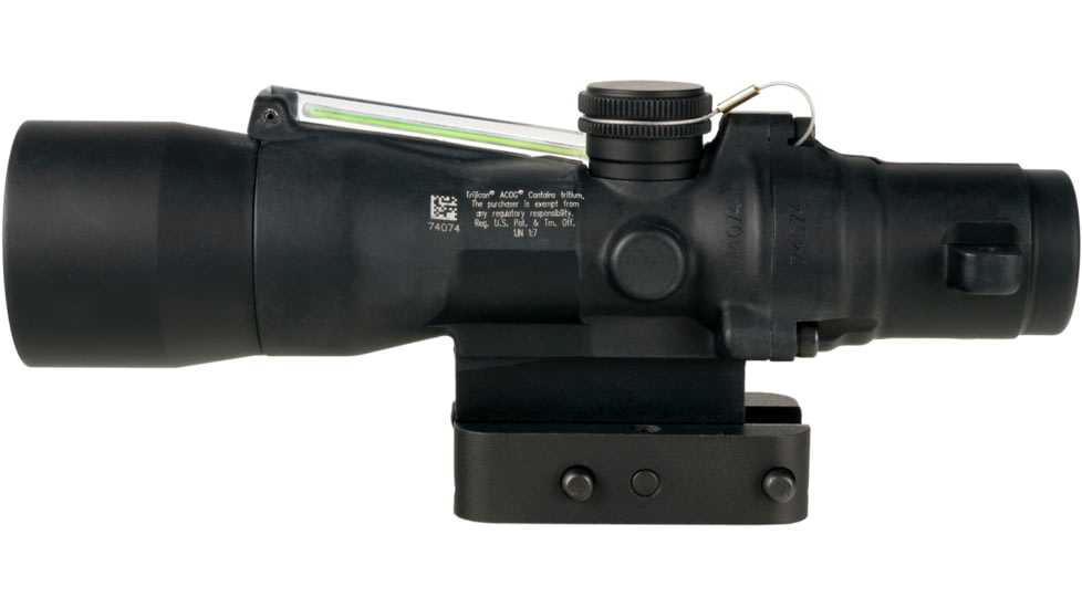 Trijicon 3x30 mm Dual Illuminated Q-LOC Compact ACOG Scope, 3x30 mm, 300BLK 115/220gr. Green, Crosshair Reticle, Matte Black, 400382