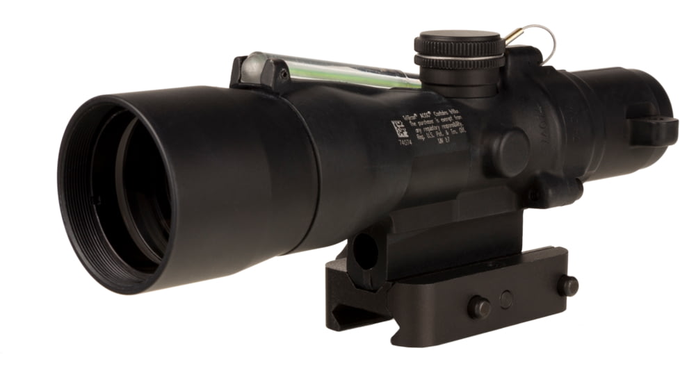 Trijicon 3x30 mm Dual Illuminated Q-LOC Compact ACOG Scope, 3x30 mm, 300BLK 115/220gr. Green, Crosshair Reticle, Matte Black, 400382