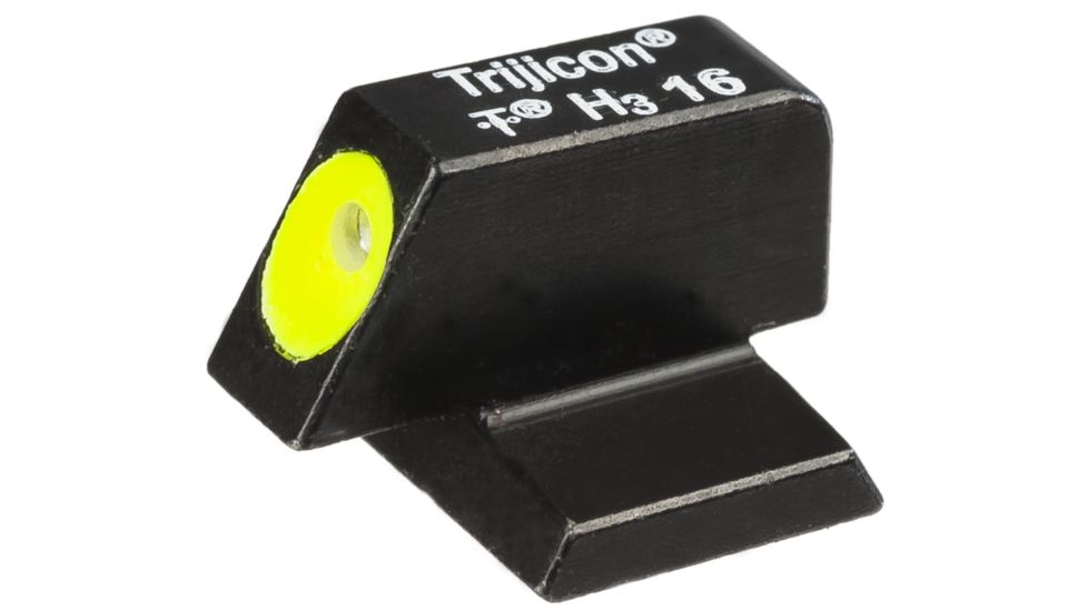 LENGTH=114-#####-Trijicon 45ACP FNH HD Three-Dot Green Tritium Night Sight Set, Yellow, FN Herstal, Front Sight Only FN103-C-600711