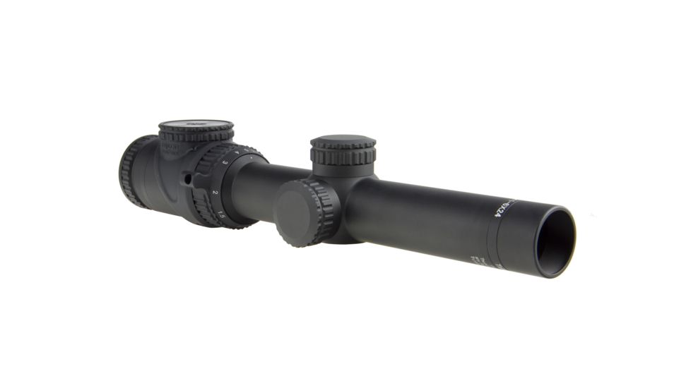 Trijicon AccuPoint TR-25 1-6x24mm Rifle Scope, 30 mm Tube, Second Focal Plane, Black, Green German #4 Crosshair w/ Dot Reticle, MOA Adjustment, 200083