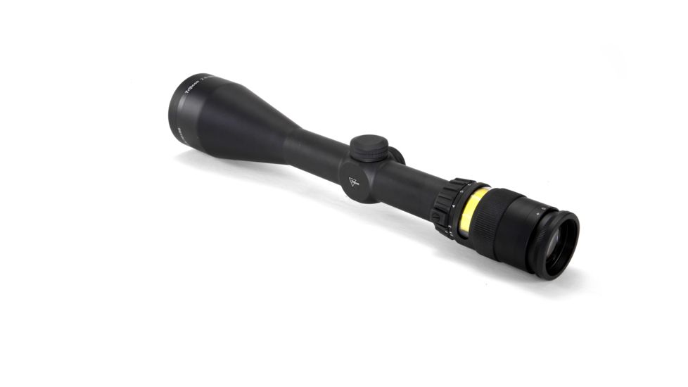 Trijicon AccuPoint TR-22 2.5-10x56mm Rifle Scope, 30 mm Tube, Second Focal Plane, Black, Amber BAC Triangle Post Reticle, MOA Adjustment, 200022