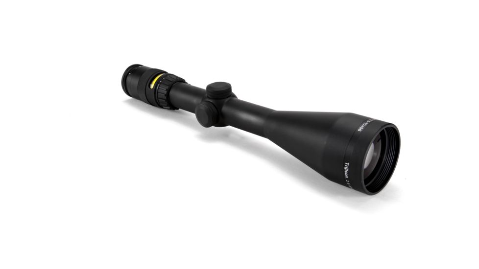 Trijicon AccuPoint TR-22 2.5-10x56mm Rifle Scope, 30 mm Tube, Second Focal Plane, Black, Amber BAC Triangle Post Reticle, MOA Adjustment, 200022