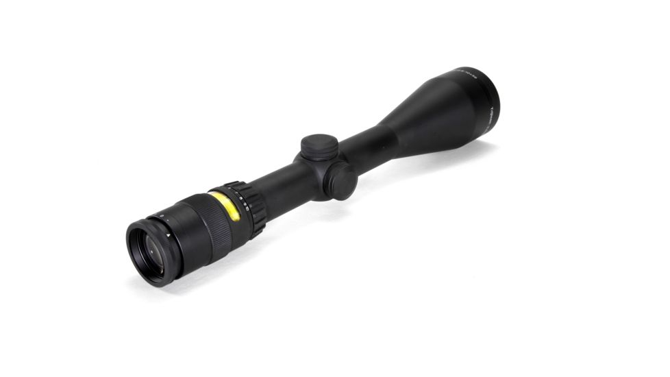 Trijicon AccuPoint TR-22 2.5-10x56mm Rifle Scope, 30 mm Tube, Second Focal Plane, Black, Amber Standard Duplex Crosshair w/ Dot Reticle, MOA Adjustment, 200023